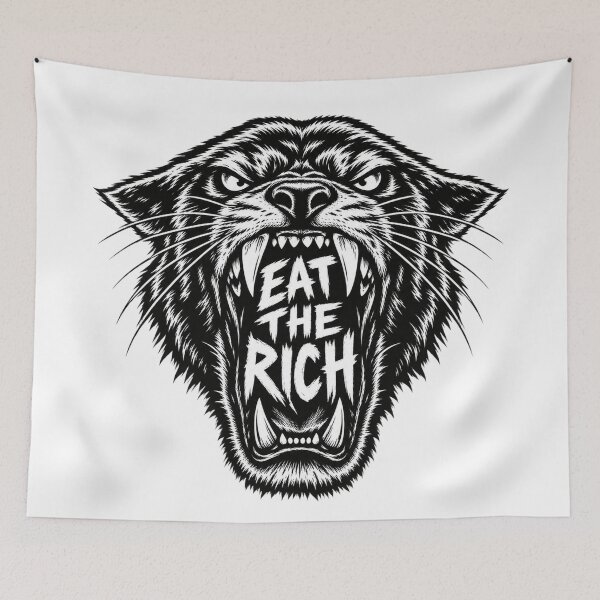Item preview, Fierce Panther Eat The Rich Graphic Illustration    designed and sold by Owcomm.