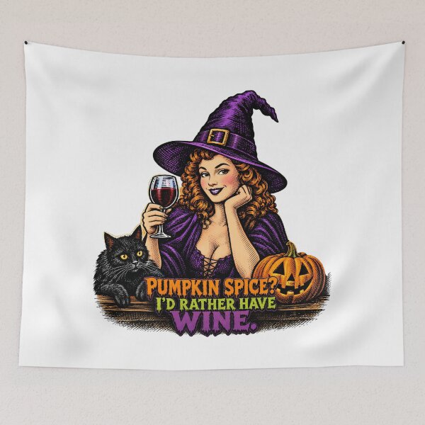 Item preview, Pumpkin Spice? I'd Rather Have Wine designed and sold by VelvetRoom.