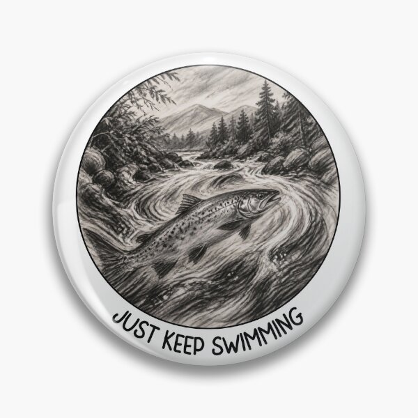 Item preview, Just Keep Swimming | Fish Swimming Upstream designed and sold by BnETees.
