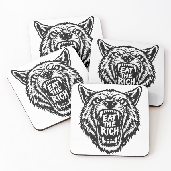 Item preview, Eat The Rich Angry Wolf Graphic    designed and sold by Owcomm.