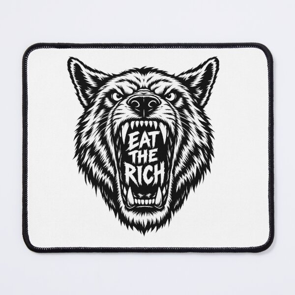 Item preview, Eat The Rich Angry Wolf Graphic designed and sold by Owcomm.