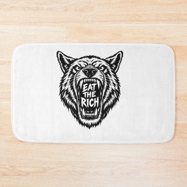 Item preview, Eat The Rich Angry Wolf Graphic    designed and sold by Owcomm.