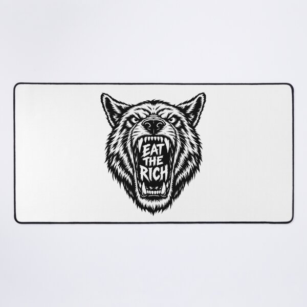 Item preview, Eat The Rich Angry Wolf Graphic designed and sold by Owcomm.