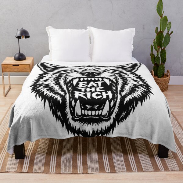 Item preview, Eat The Rich Angry Wolf Graphic    designed and sold by Owcomm.
