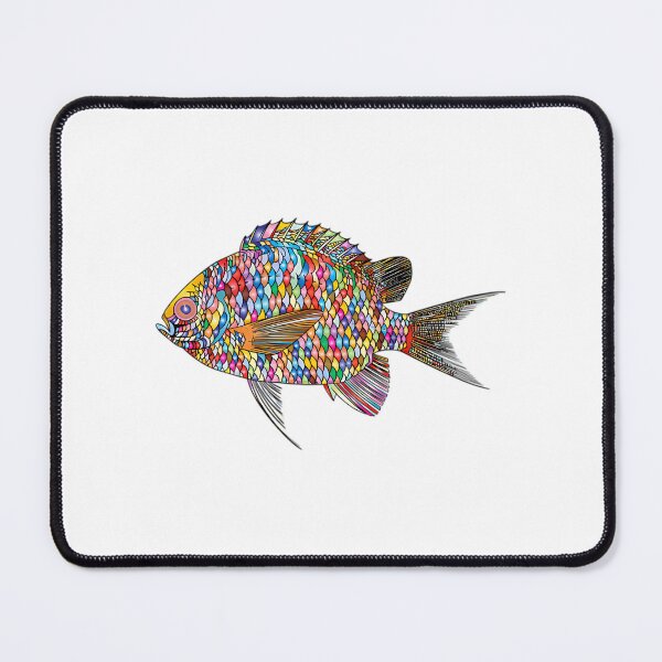 Item preview, Rainbow Psychedilic Fish designed and sold by IstanbulEssence.