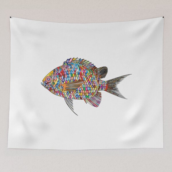 Item preview, Rainbow Psychedilic Fish designed and sold by IstanbulEssence.