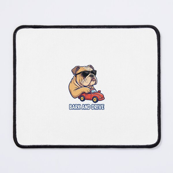 Item preview, Bark And Drive Cool Bulldog Sunglasses Dog T-Shirt designed and sold by Worn and Witty.