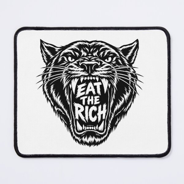Item preview, Fierce Panther Cat Eating The Rich designed and sold by Owcomm.