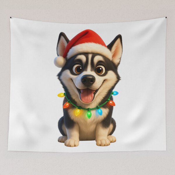 Item preview, Husky Christmas Lights designed and sold by Sillytoe.