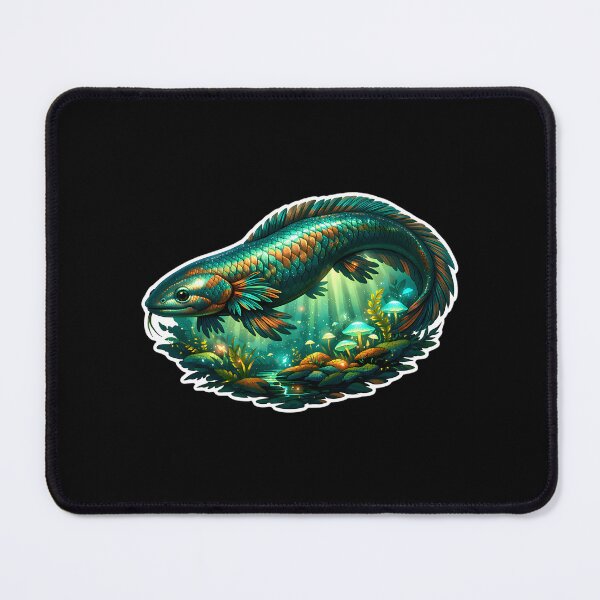 Item preview, Mystical Bioluminescent Lungfish Aesthetic Art designed and sold by IstanbulEssence.