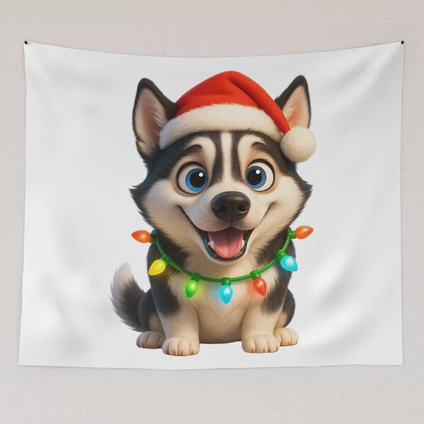 Item preview, Husky Jack Christmas Cheer designed and sold by Sillytoe.
