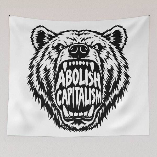 Item preview, Fierce Grizzly Bear Abolish Capitalism Graphic designed and sold by Owcomm.