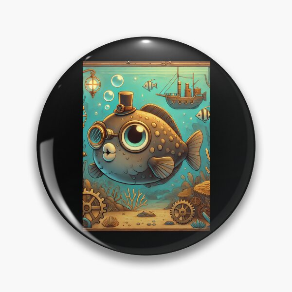 Item preview, Steampunk Lungfish designed and sold by IstanbulEssence.