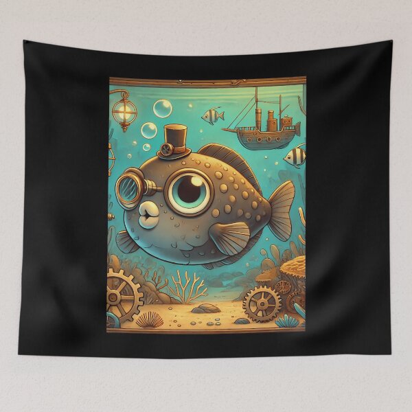 Item preview, Steampunk Lungfish designed and sold by IstanbulEssence.