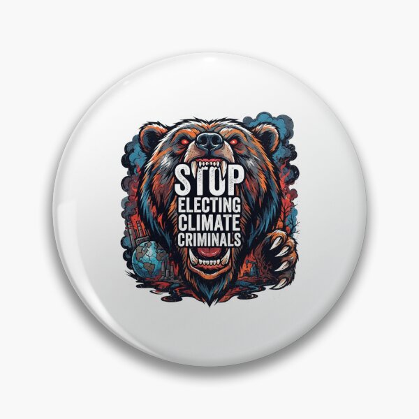 Item preview, Angry Grizzly Bear Climate Action Graphic    designed and sold by Owcomm.