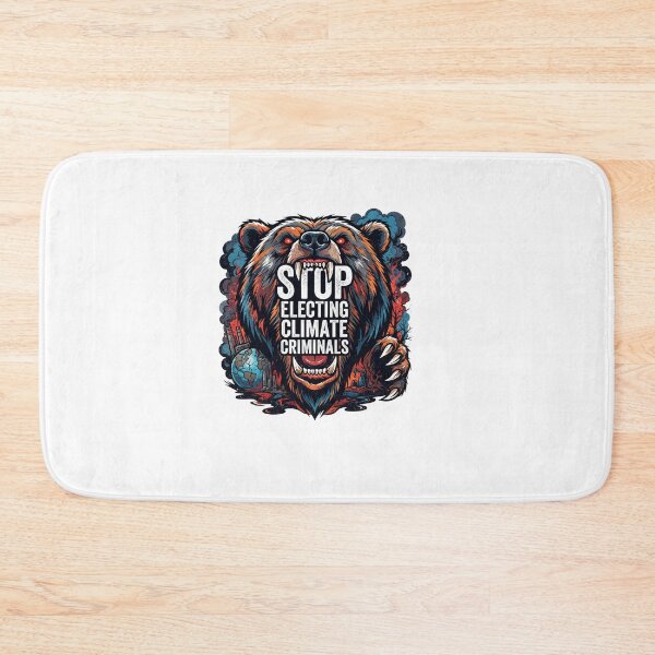Item preview, Angry Grizzly Bear Climate Action Graphic    designed and sold by Owcomm.