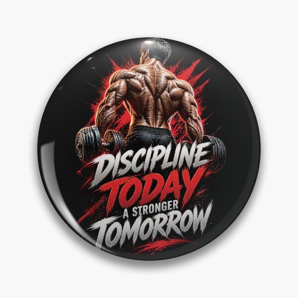 Item preview, Discipline Today Stronger Tomorrow | Gym Fitness Motivation Gift designed and sold by M. Mamdouh Artworks.