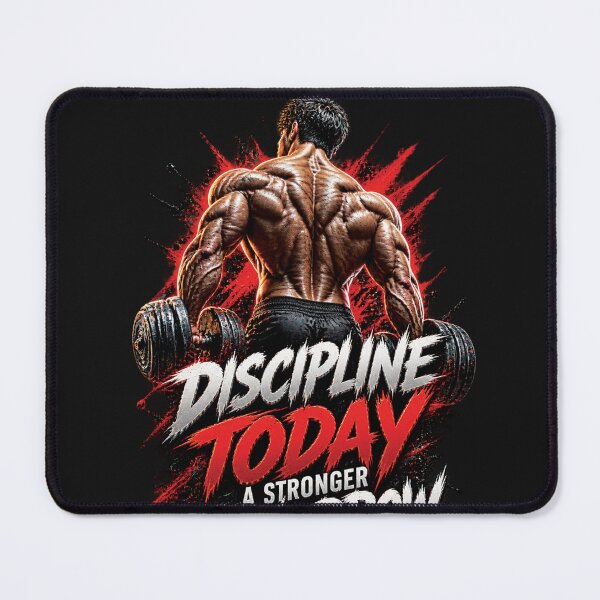 Item preview, Discipline Today Stronger Tomorrow | Gym Fitness Motivation Gift designed and sold by M. Mamdouh Artworks.