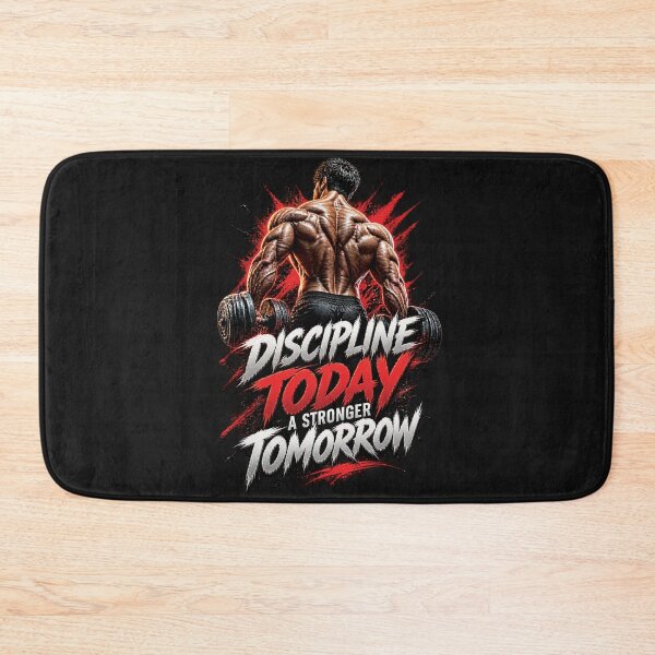 Item preview, Discipline Today Stronger Tomorrow | Gym Fitness Motivation Gift designed and sold by M. Mamdouh Artworks.