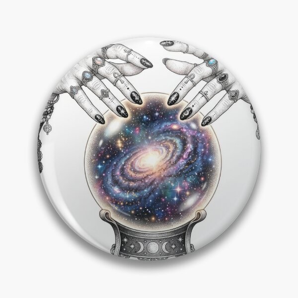 Item preview, Mystical Crystal Ball Galaxy Fortune Teller Artwork designed and sold by Rahat3344.