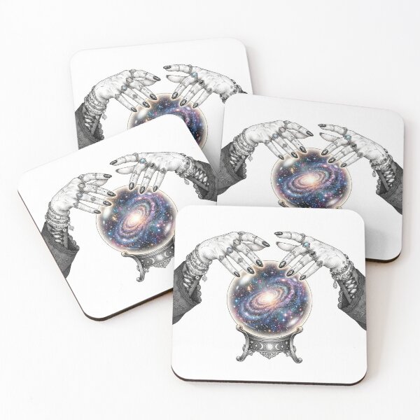 Item preview, Mystical Crystal Ball Galaxy Fortune Teller Artwork designed and sold by Rahat3344.