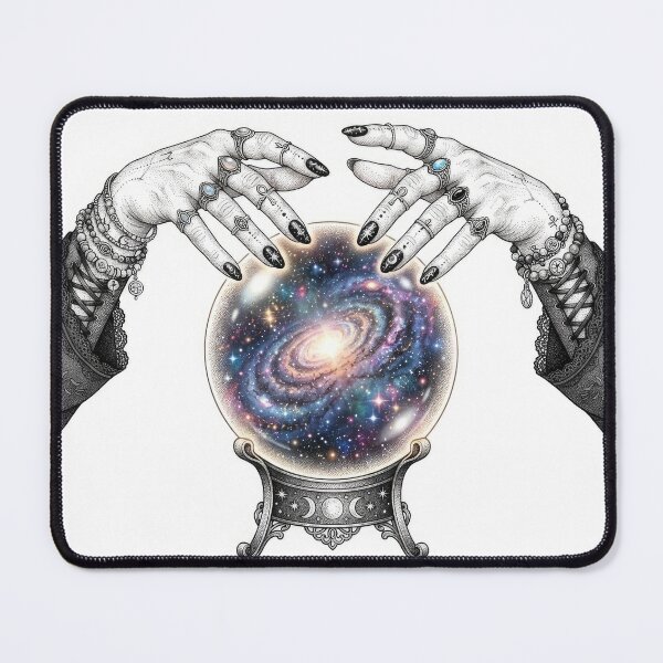 Item preview, Mystical Crystal Ball Galaxy Fortune Teller Artwork designed and sold by Rahat3344.