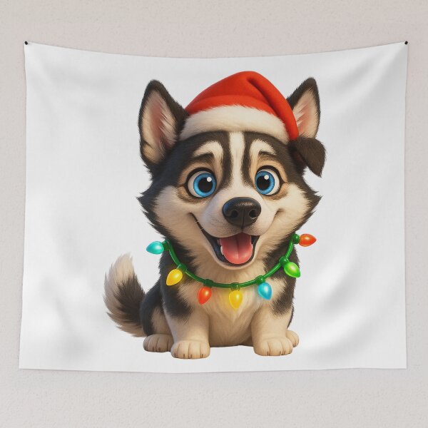 Item preview, Huskydoodle Christmas Lights designed and sold by Sillytoe.