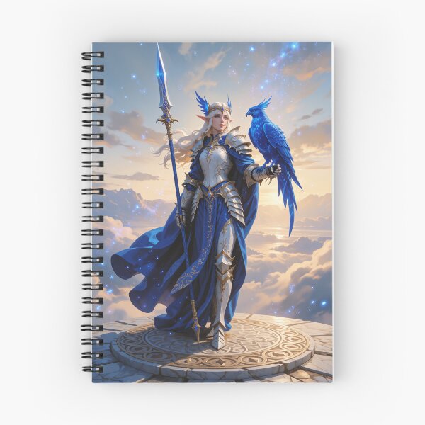 Item preview, Sky Falconer Sun Elf Warrior Lady designed and sold by WUSCHELWORKS.