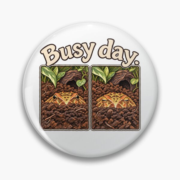 Item preview, Pacman Frog Busy Day Funny Frog Art designed and sold by threadandfangs.