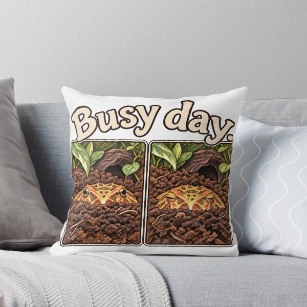 Item preview, Pacman Frog Busy Day Funny Frog Art designed and sold by threadandfangs.