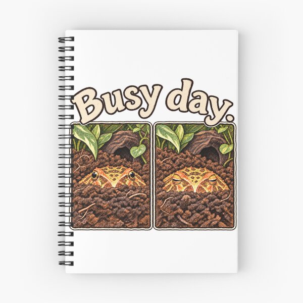 Item preview, Pacman Frog Busy Day Funny Frog Art designed and sold by threadandfangs.