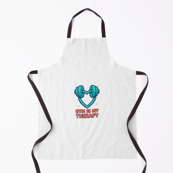 Item preview, Gym Is My Therapy Heart Dumbbell designed and sold by Worn and Witty.