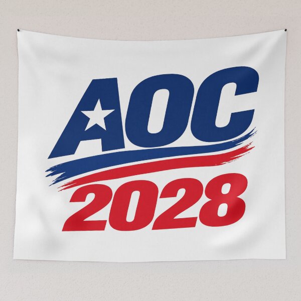 Item preview, Alexandria Ocasio Cortez 2028 for President designed and sold by Owcomm.