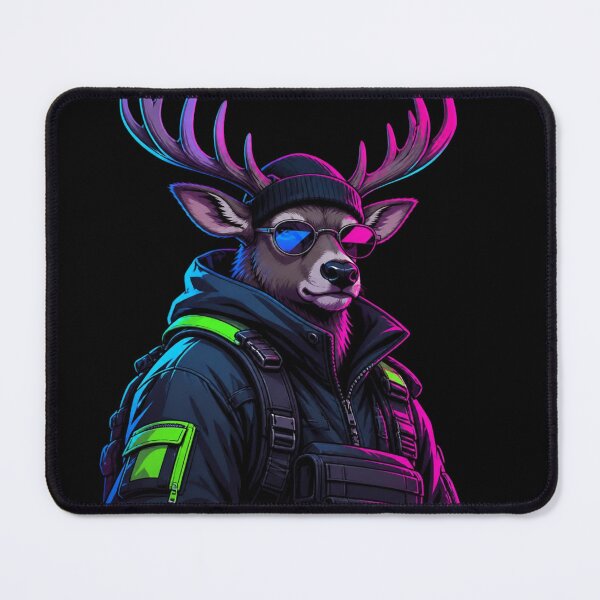 Item preview, Cyberpunk Reindeer Techwear Winter Graphic designed and sold by LazyDayzCo.