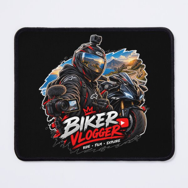 Item preview, Motorcycle Biker Vlogger Motorcycle Ride Film Explore designed and sold by SilverLook48.