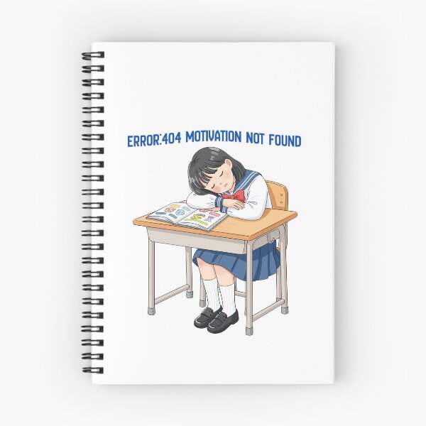 Item preview, Error 404 Motivation Not Found Anime Girl designed and sold by goksugurkan.