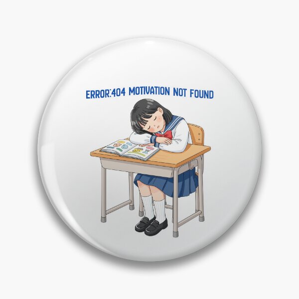 Item preview, Error 404 Motivation Not Found Anime Girl designed and sold by goksugurkan.