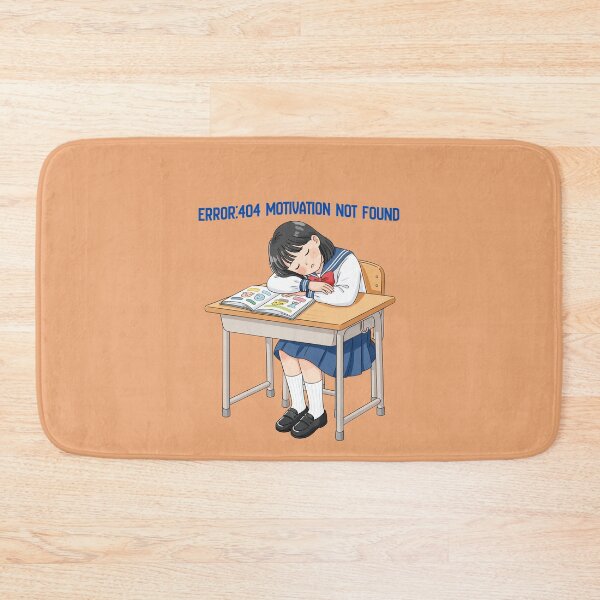 Item preview, Error 404 Motivation Not Found Anime Girl designed and sold by goksugurkan.