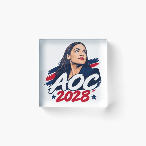 Item preview, Alexandria Ocasio Cortez 2028 AOC for President designed and sold by Owcomm.