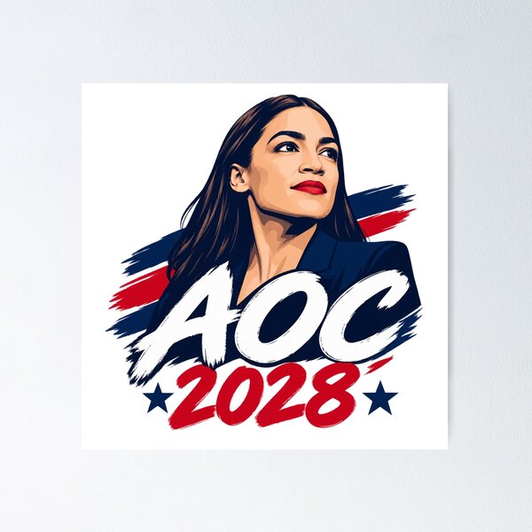 Item preview, Alexandria Ocasio Cortez 2028 AOC for President designed and sold by Owcomm.