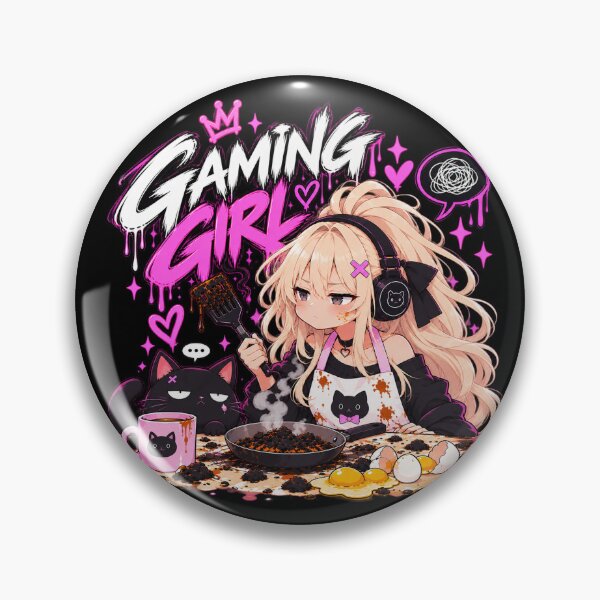 Item preview, Neko Yuki – Gaming Girl Cooking Anime Gamer designed and sold by Vantu Design.
