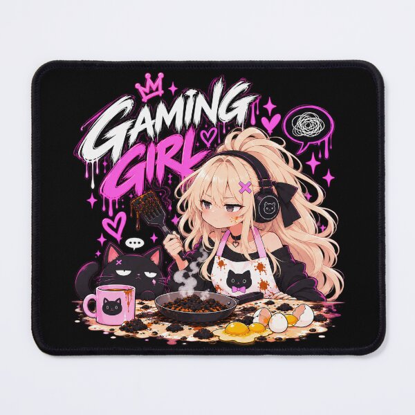 Item preview, Neko Yuki – Gaming Girl Cooking Anime Gamer designed and sold by Vantu Design.