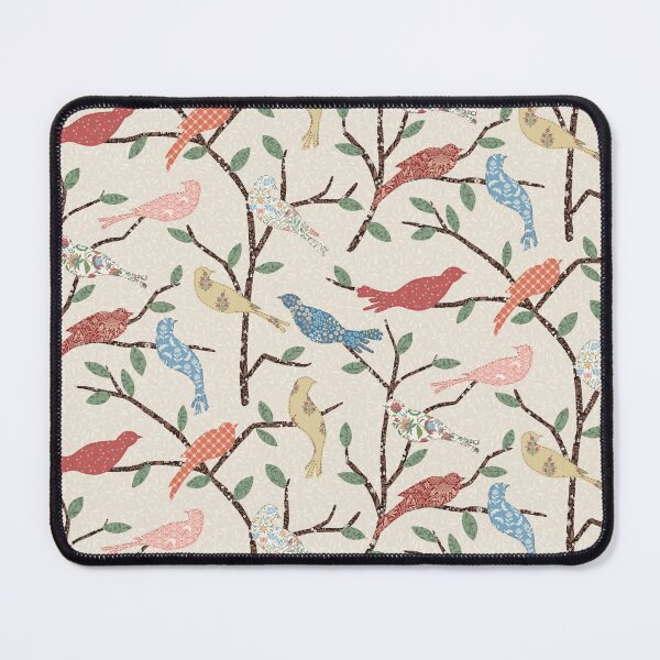 Item preview, Chintz Patchwork Garden Birds – Warm Sand designed and sold by GabrielleStudio.
