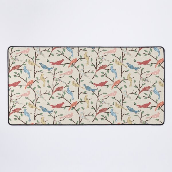 Item preview, Chintz Patchwork Garden Birds – Warm Sand designed and sold by GabrielleStudio.