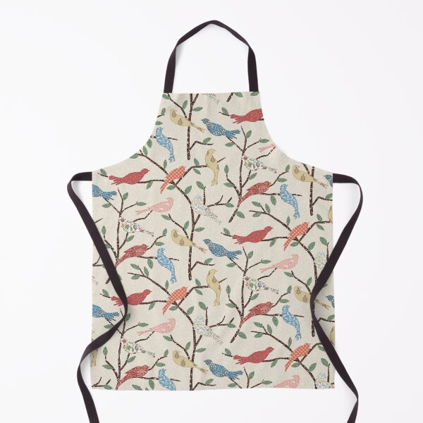 Item preview, Chintz Patchwork Garden Birds – Warm Sand designed and sold by GabrielleStudio.