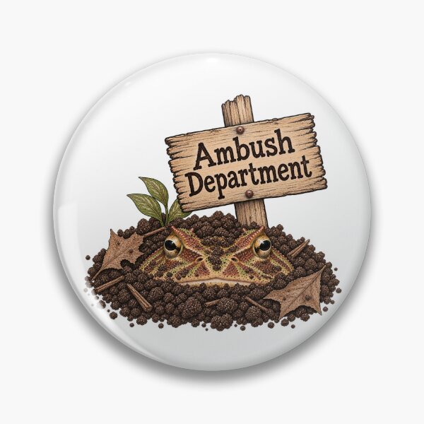 Item preview, Pacman Frog Ambush Department Funny Frog Art designed and sold by threadandfangs.