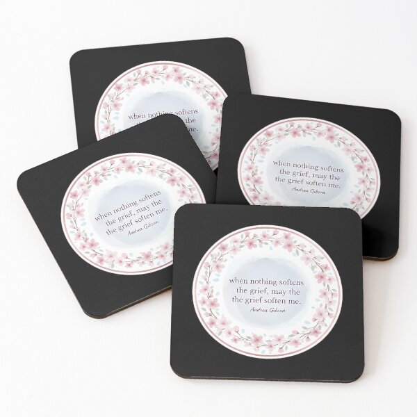 Item preview, Andrea Gibson Quote - Soften The Grief Watercolor Wreath designed and sold by IstanbulEssence.
