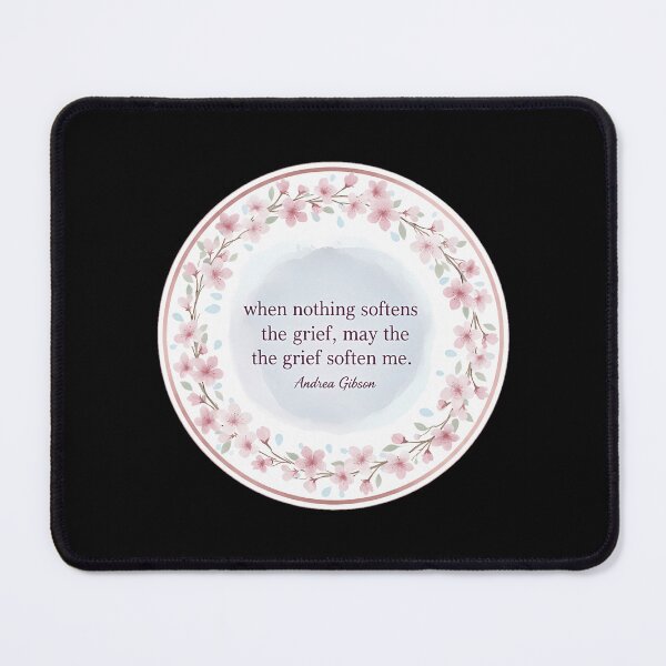 Item preview, Andrea Gibson Quote - Soften The Grief Watercolor Wreath designed and sold by IstanbulEssence.