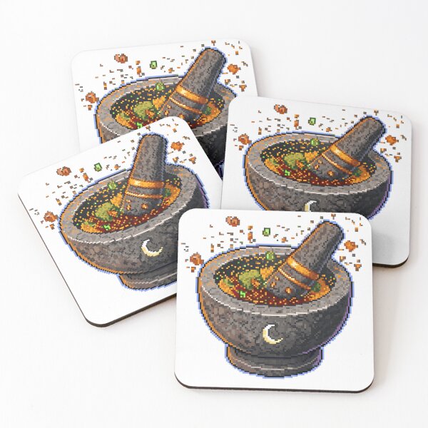Item preview, Obsidian Herbalist Mortar designed and sold by PixelBrujeria.