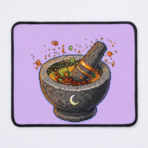 Item preview, Obsidian Herbalist Mortar designed and sold by PixelBrujeria.